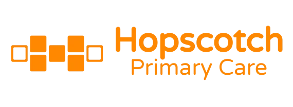 The logo of Hopscotch Primary Care.